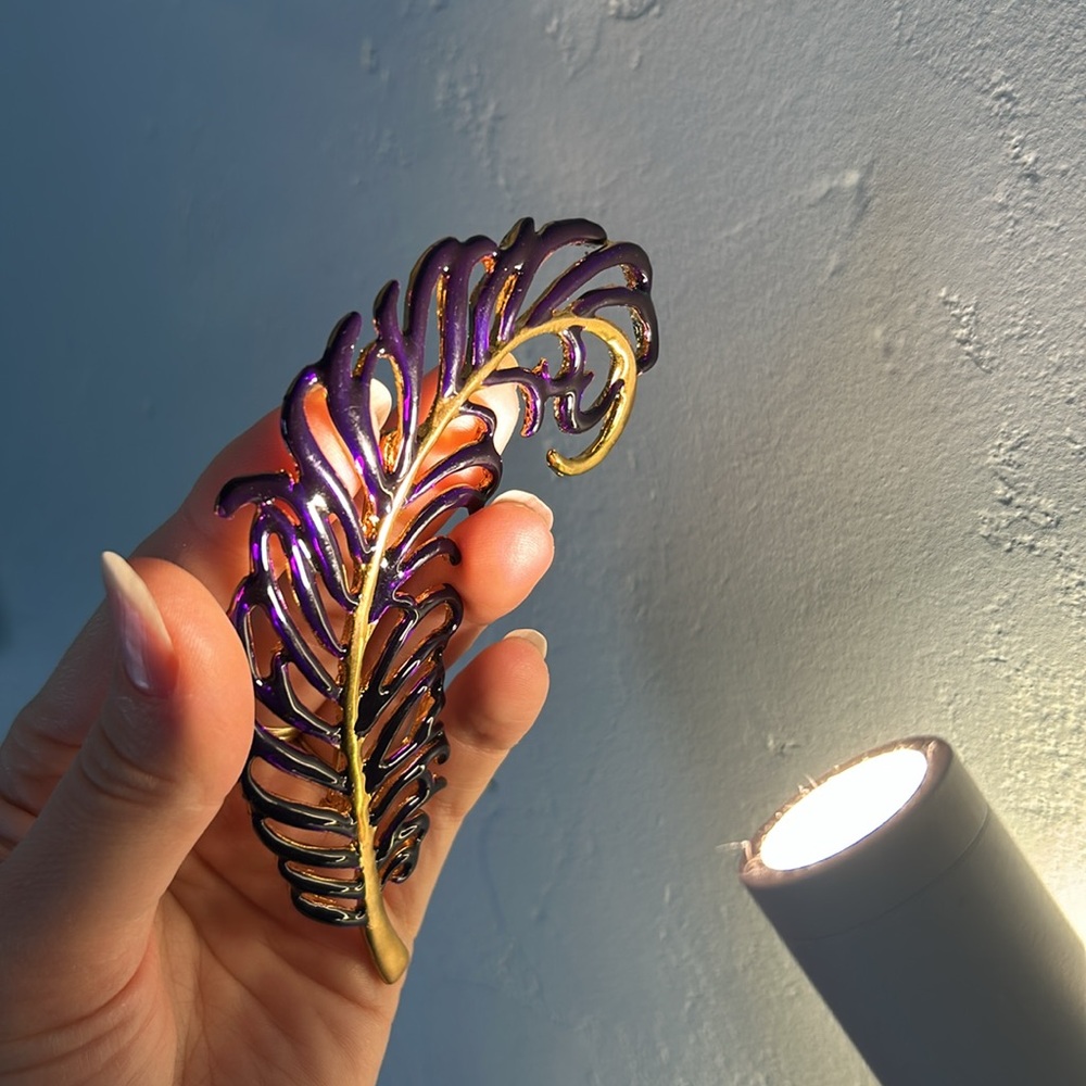 Large Feather Brooch